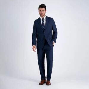 JM‎ Haggar Navy Twill Tailored Fit Stretch Suit Pants Men’s 36x32 NWT-NEW!!